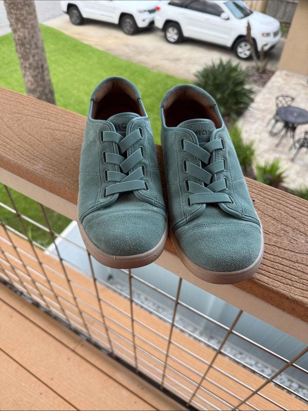 Vionic Slip-On Sneakers in Seafoam Green